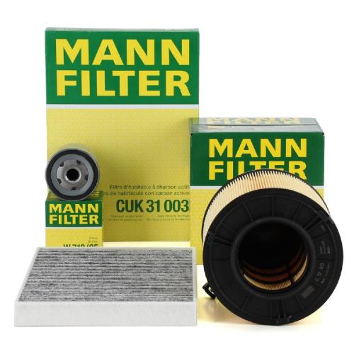 MANN-FILTER Filter, Innenraumluft CUK 31 003 + Ölfilter W 712/95 + Luftfilter C 17 013 Bild MANN-FILTER Filter, Innenraumluft CUK 31 003 + Ölfilter W 712/95 + Luftfilter C 17 013