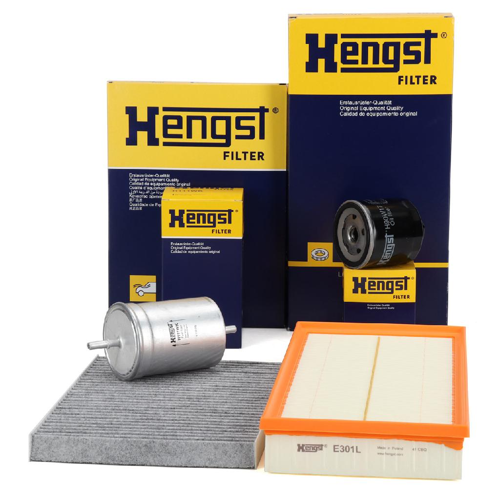 HENGST FILTER Ölfilter H90W17 + Luftfilter E301L + Kraftstofffilter H111WK + Filter, Innenraumluft E900LC