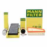 MANN Filterset 4-tlg BMW 3er E90 E91 E92 E93 320d ab 02.2010 X1 E84 18-25d N47