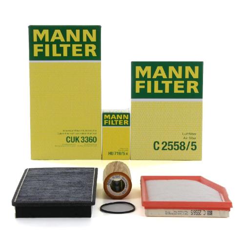 MANN-FILTER Filter, Innenraumluft CUK 3360 + Luftfilter C 2558/5 + Ölfilter HU 719/5 x Bild MANN-FILTER Filter, Innenraumluft CUK 3360 + Luftfilter C 2558/5 + Ölfilter HU 719/5 x