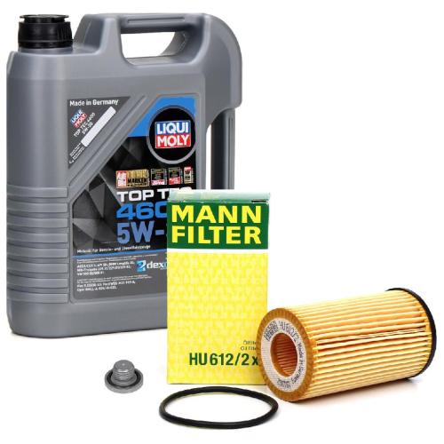 5L LIQUI MOLY Motoröl 5W30 dexos2 + MANN Ölfilter OPEL Astra G H J Zafira B C 1.2-1.6 Bild 5L LIQUI MOLY Motoröl 5W30 dexos2 + MANN Ölfilter OPEL Astra G H J Zafira B C 1.2-1.6