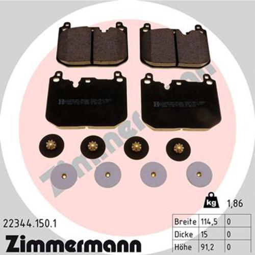 ZIMMERMANN Bremsscheiben + Beläge + Sensor MINI F56 F57 John Cooper Works 231 PS vorne Bild ZIMMERMANN Bremsscheiben + Beläge + Sensor MINI F56 F57 John Cooper Works 231 PS vorne
