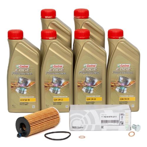 6L 6 Liter CASTROL EDGE BMW Longlife IV LL04 5W-30 + ORIGINAL BMW Ölfilter 11428575211 Bild 6L 6 Liter CASTROL EDGE BMW Longlife IV LL04 5W-30 + ORIGINAL BMW Ölfilter 11428575211