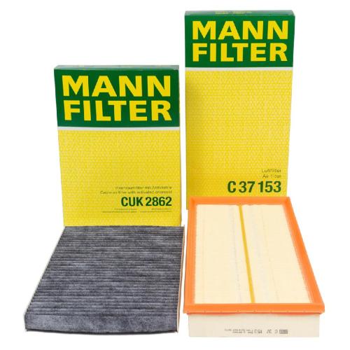 MANN-FILTER Luftfilter C 37 153 + Filter, Innenraumluft CUK 2862 Bild MANN-FILTER Luftfilter C 37 153 + Filter, Innenraumluft CUK 2862