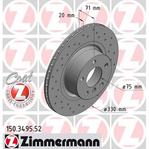 Zimmermann SPORT Bremsscheiben + Beläge + Sensor BMW X3 F25 X4 F26 20-M40i 18d-35d hinten Bild Zimmermann SPORT Bremsscheiben + Beläge + Sensor BMW X3 F25 X4 F26 20-M40i 18d-35d hinten