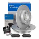 DELPHI Bremsbelagsatz, Scheibenbremse LP565 + Bremsscheibe BG5019C
