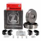 QUICK BRAKE Zubehörsatz, Bremsbacken 105-0569 ZIMMERMANN Bremstrommel 600.1950.00 + Bremsbackensatz 10990.100.2