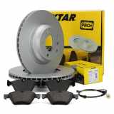 TEXTAR Bremsscheiben + Beläge + Warnsensor BMW 1er E81 E87 E82 130i 123d ab 03.2010 vorne