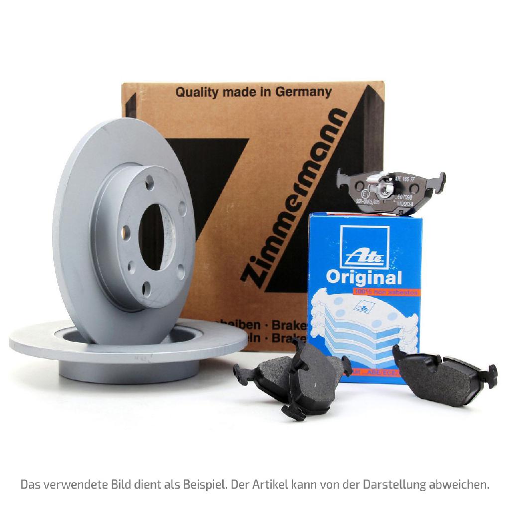 ATE Bremsbelagsatz, Scheibenbremse 13.0460-2820.2 ZIMMERMANN Bremsscheibe 100.1236.20