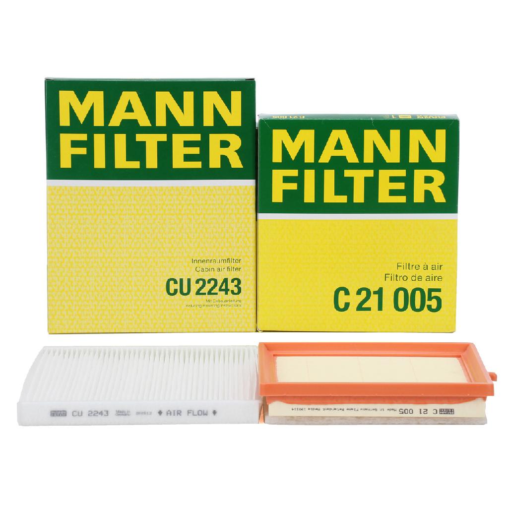 MANN-FILTER Luftfilter C 21 005 + Filter, Innenraumluft CU 2243