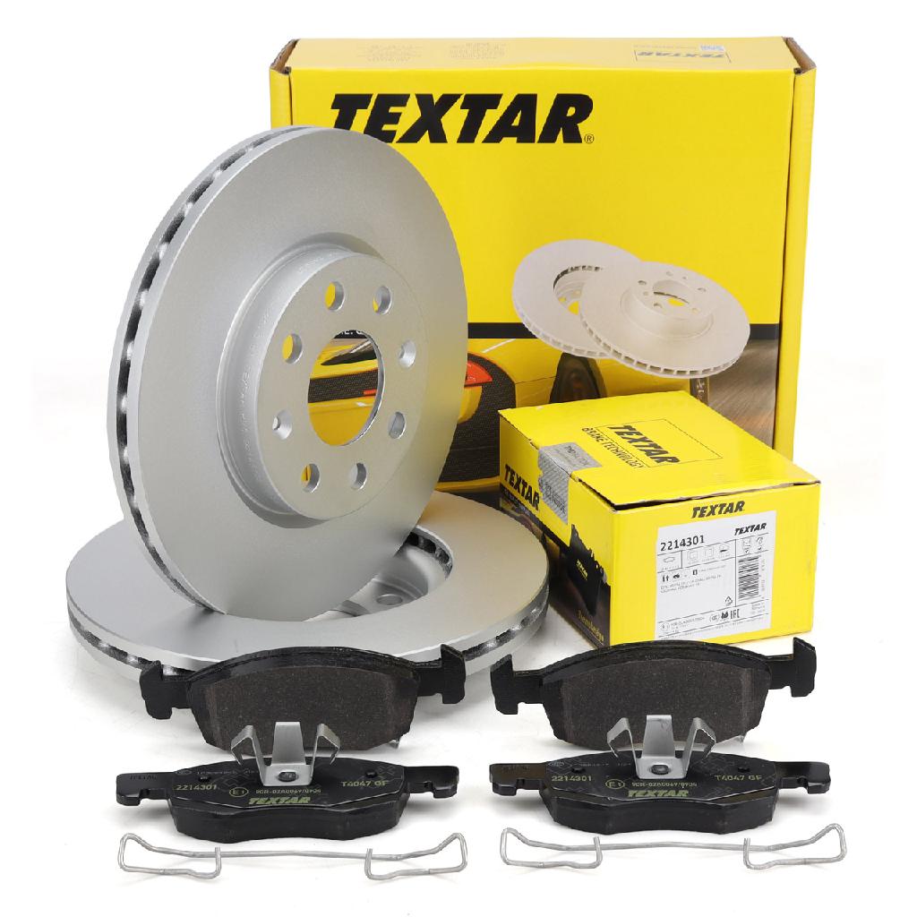 TEXTAR Bremsscheibe 92145703 + Bremsbelagsatz, Scheibenbremse 2214301