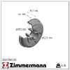 ZIMMERMANN Bremstrommel 250.1765.00 + Bremsbackensatz 10990.118.7 Bild ZIMMERMANN Bremstrommel 250.1765.00 + Bremsbackensatz 10990.118.7
