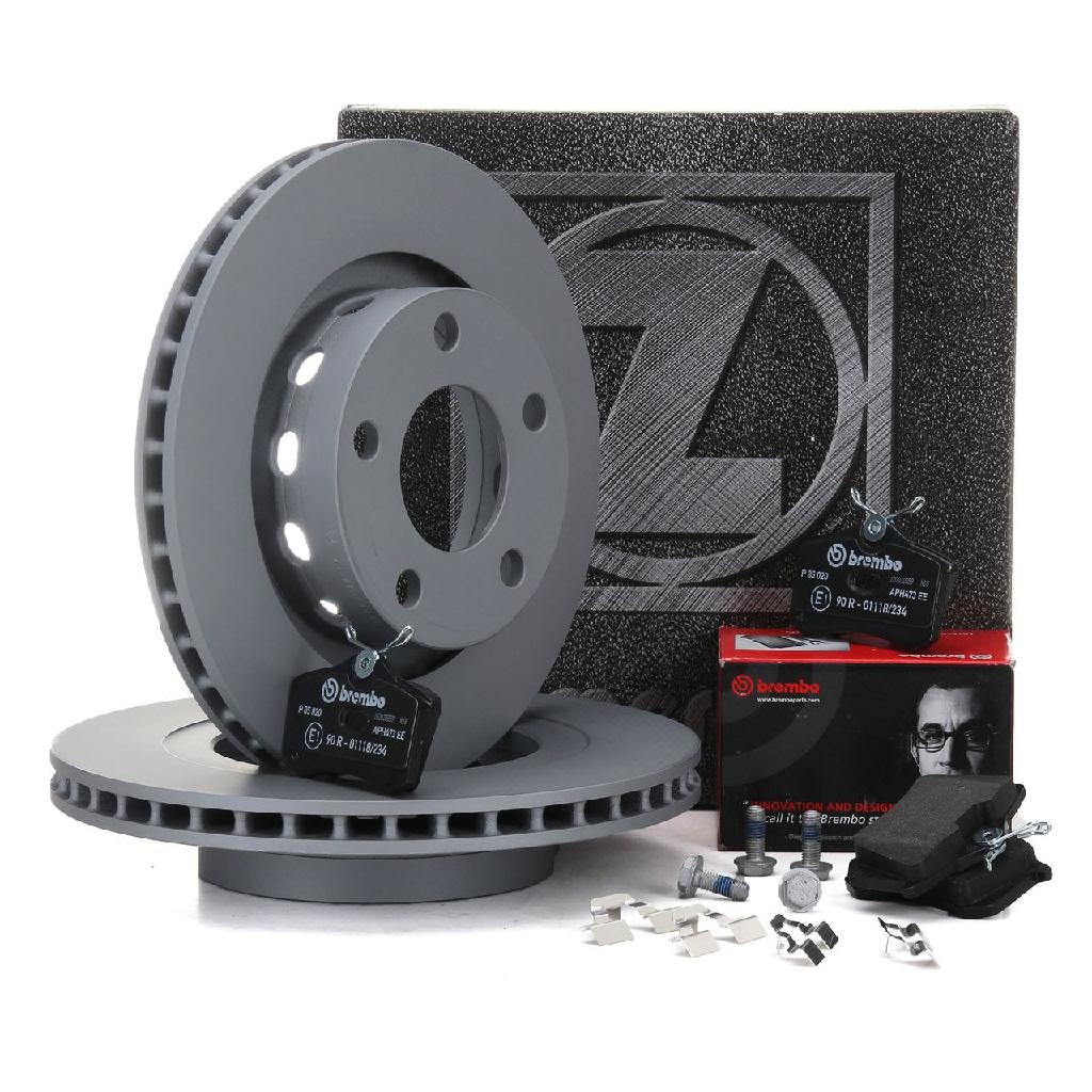 ZIMMERMANN Bremsscheibe 100.3337.20 BREMBO Bremsbelagsatz, Scheibenbremse P 85 020