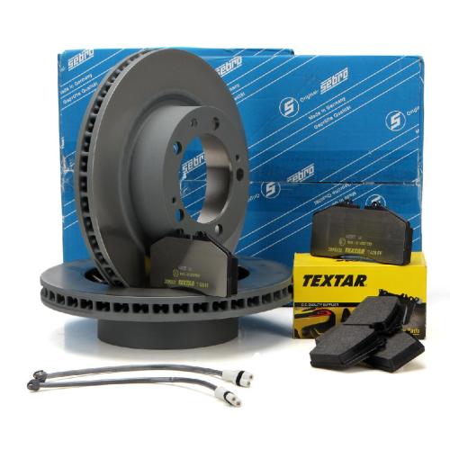 SEBRO Bremsscheiben + TEXTAR Beläge + Wako PORSCHE 944 2.5 Turbo 220 PS ab 01.1987 vorne Bild SEBRO Bremsscheiben + TEXTAR Beläge + Wako PORSCHE 944 2.5 Turbo 220 PS ab 01.1987 vorne