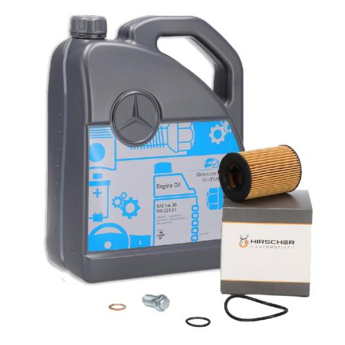 5L ORIGINAL Mercedes Motoröl Öl 5W30 MB 229.51 + HIRSCHER Ölfilter 2661800009 Bild 5L ORIGINAL Mercedes Motoröl Öl 5W30 MB 229.51 + HIRSCHER Ölfilter 2661800009