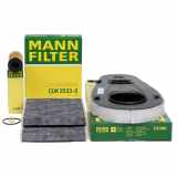 MANN Filterset Filterpaket 3-tlg BMW 5er F10 F11 518d 136 PS + 520d 163 PS B47