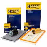HENGST FILTER Filter, Innenraumluft E2913LC + Kraftstofffilter H140WK01 + Ölfilter E11H D57 + Luftfilter E543L