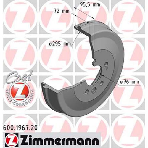 ZIMMERMANN Bremsbackensatz 10990.154.6 + Bremstrommel 600.1967.20 Bild ZIMMERMANN Bremsbackensatz 10990.154.6 + Bremstrommel 600.1967.20