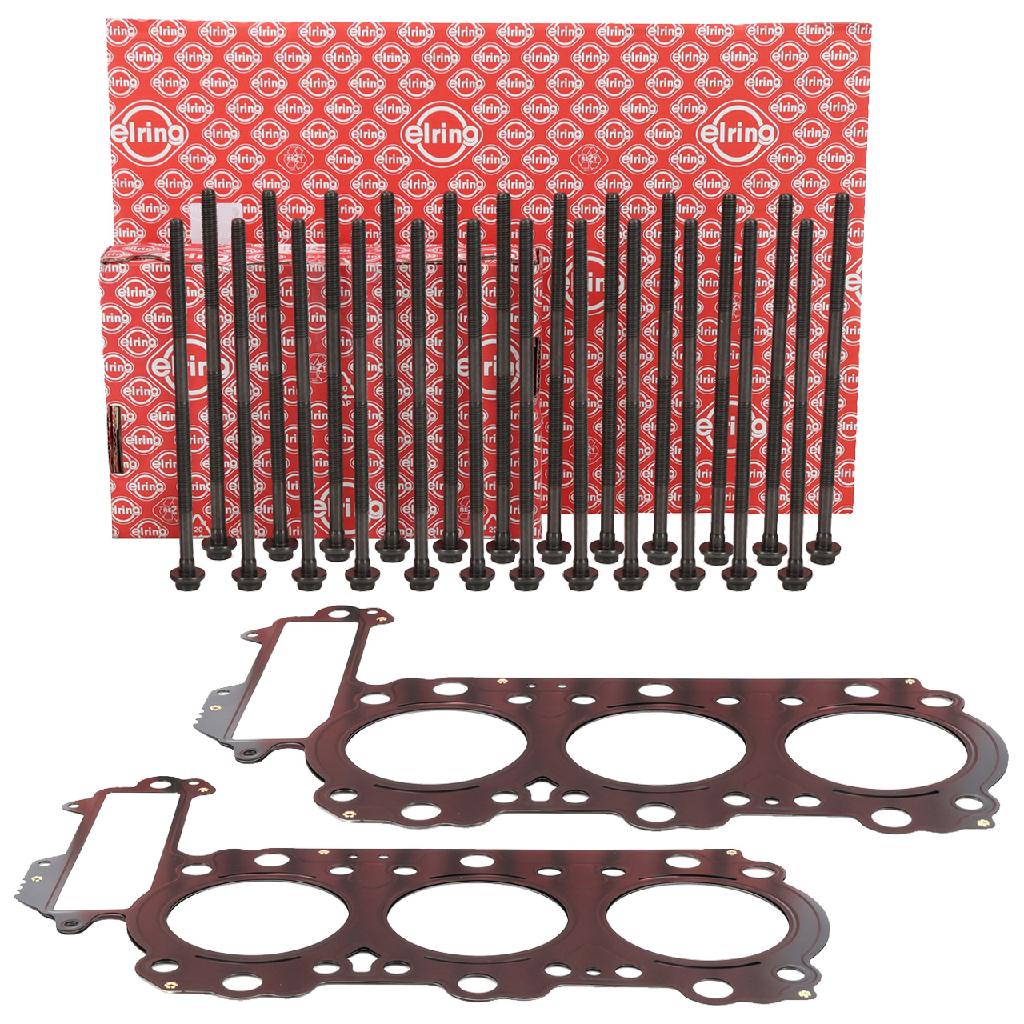 ELRING Zylinderkopfschraubensatz 523.050 + Dichtung, Zylinderkopf 808.293