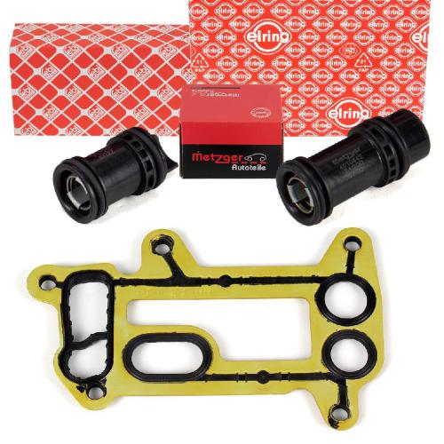 2x METZGER / ELRING Rohrstutzen O-Ring Ölfiltergehäuse Ölkühler Satz BMW 1er 3er N47 Bild 2x METZGER / ELRING Rohrstutzen O-Ring Ölfiltergehäuse Ölkühler Satz BMW 1er 3er N47