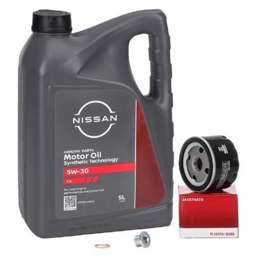 5L ORIGINAL 5W30 DPF Motoröl + HERTH+BUSS Ölfilter NISSAN Juke Micra Qashqai 1 1.5 dCi Bild 5L ORIGINAL 5W30 DPF Motoröl + HERTH+BUSS Ölfilter NISSAN Juke Micra Qashqai 1 1.5 dCi