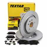 TEXTAR Bremsbelagsatz, Scheibenbremse 2449601 + Bremsscheibe 92168305