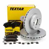TEXTAR Bremsscheiben + Bremsbeläge + Sensor MERCEDES W204 S204 C180 C180/200CDI vorne