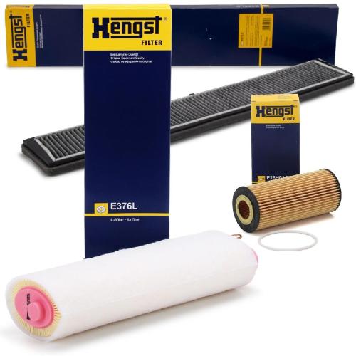 HENGST FILTER Ölfilter E28H01 D26 + Filter, Innenraumluft E977LC + Luftfilter E376L Bild HENGST FILTER Ölfilter E28H01 D26 + Filter, Innenraumluft E977LC + Luftfilter E376L