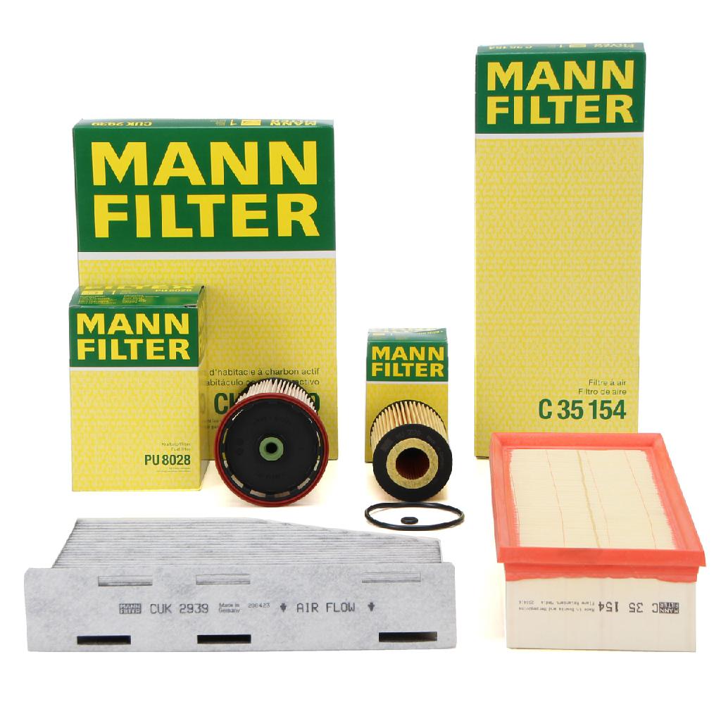 MANN Filterset 4-tlg VW Caddy 4 Tiguan Jetta 4 SKODA Yeti 2.0 TDI 75-184 PS