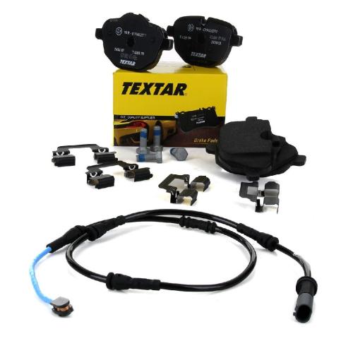 TEXTAR 2456101 Bremsbeläge + Warnkontaktsensor BMW 5er F10 Limo 520-535i 518-530d hinten Bild TEXTAR 2456101 Bremsbeläge + Warnkontaktsensor BMW 5er F10 Limo 520-535i 518-530d hinten