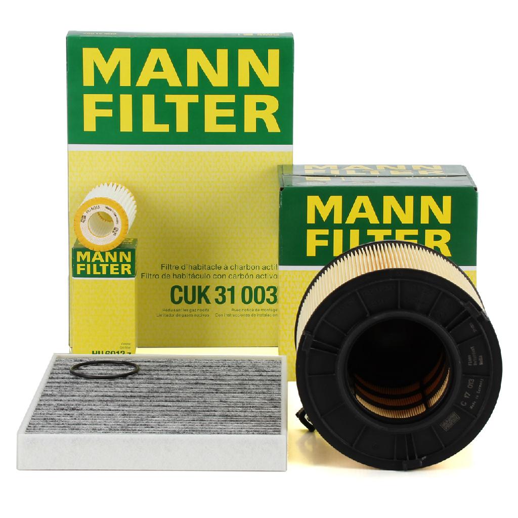 MANN-FILTER Filter, Innenraumluft CUK 31 003 + Luftfilter C 17 013 + Ölfilter HU 6013 z