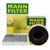 MANN-FILTER Filter, Innenraumluft CUK 31 003 + Luftfilter C 17 013 + Ölfilter HU 6013 z