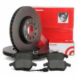 BREMBO Bremsbelagsatz, Scheibenbremse P 85 075 + Bremsscheibe 09.9772.11