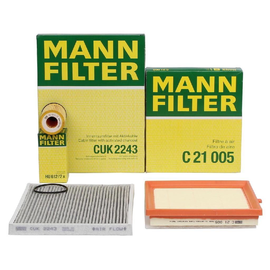 MANN Filterset Filterpaket OPEL Adam (M13) 1.2 69 PS + 1.4 / S 87/101/150 PS