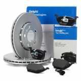 DELPHI Bremsbelagsatz, Scheibenbremse LP1514 + Bremsscheibe BG3208C