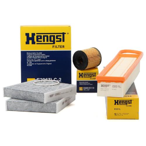 HENGST FILTER Filter, Innenraumluft E2967LC-2 + Ölfilter E44H D110 + Luftfilter E851L Bild HENGST FILTER Filter, Innenraumluft E2967LC-2 + Ölfilter E44H D110 + Luftfilter E851L