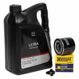 5L ORIGINAL Motoröl ULTRA 5W30 + HENGST Ölfilter MAZDA 121 III 2 (DY) 1.25-1.4