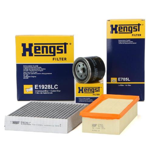HENGST FILTER Ölfilter H13W01 + Filter, Innenraumluft E1928LC + Luftfilter E705L Bild HENGST FILTER Ölfilter H13W01 + Filter, Innenraumluft E1928LC + Luftfilter E705L