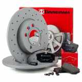 ZIMMERMANN Bremsbelagsatz, Scheibenbremse 23224.165.2 + Bremsscheibe 600.3213.52