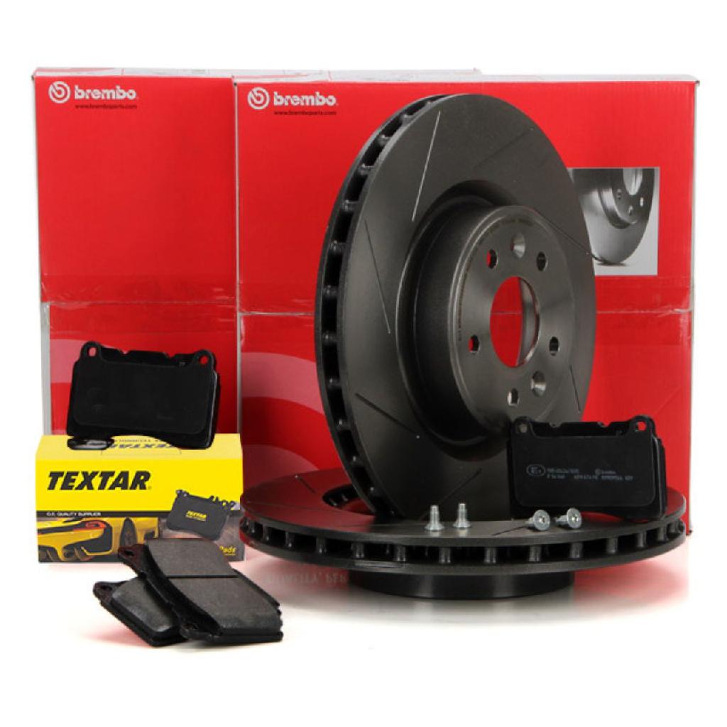 TEXTAR Bremsbelagsatz, Scheibenbremse 2309203 BREMBO Bremsscheibe 09.A752.21