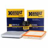 HENGST FILTER Luftfilter E352L + Ölfilter H90W03 + Filter, Innenraumluft E911LC