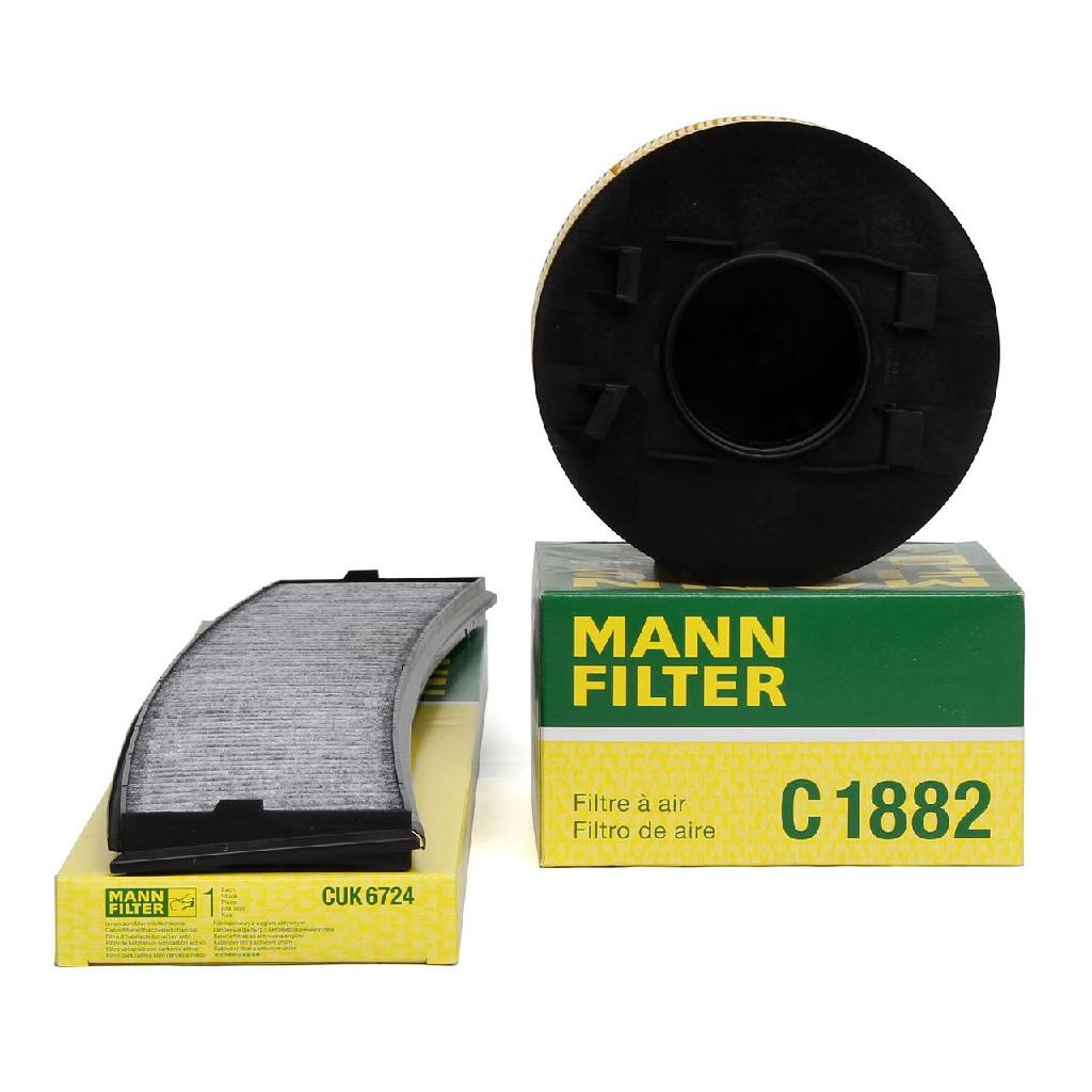 MANN-FILTER Luftfilter C 1882 + Filter, Innenraumluft CUK 6724 Bild MANN-FILTER Luftfilter C 1882 + Filter, Innenraumluft CUK 6724