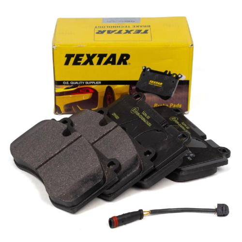 TEXTAR 2396001 Bremsbeläge + Warnkontaktsensor MERCEDES W211 S211 C219 W221 R230 vorne Bild TEXTAR 2396001 Bremsbeläge + Warnkontaktsensor MERCEDES W211 S211 C219 W221 R230 vorne