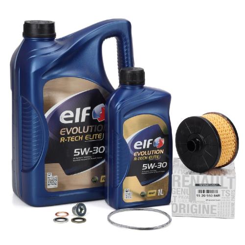 6L elf Evolution R-TECH ELITE 5W-30 + ORIGINAL Ölfilter für RENAULT DACIA 0.9-1.3 TCe Bild 6L elf Evolution R-TECH ELITE 5W-30 + ORIGINAL Ölfilter für RENAULT DACIA 0.9-1.3 TCe