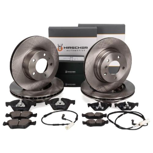HIRSCHER Bremsscheiben + Beläge + Sensor BMW E81 E87 E90 E91 bis 02.2010 vorne + hinten Bild HIRSCHER Bremsscheiben + Beläge + Sensor BMW E81 E87 E90 E91 bis 02.2010 vorne + hinten