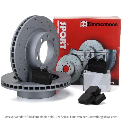Zimmermann SPORT Bremsscheiben + pb:z Beläge + Wako PORSCHE 964 3.6 Carrera 250 PS vorne Bild Zimmermann SPORT Bremsscheiben + pb:z Beläge + Wako PORSCHE 964 3.6 Carrera 250 PS vorne