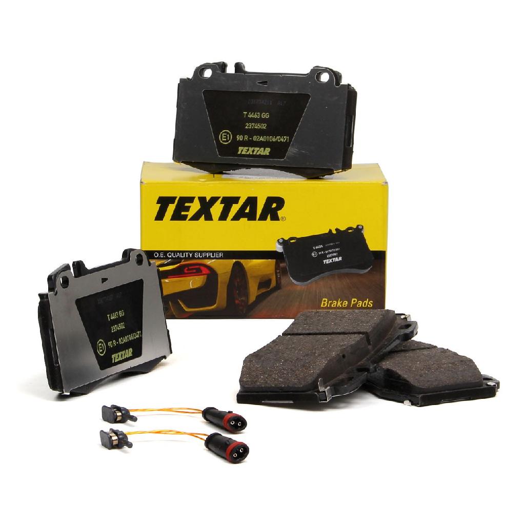 TEXTAR 2374502 Bremsbeläge + Wako MERCEDES W203 W211 C219 W220 R230 R171 vorne Bild TEXTAR 2374502 Bremsbeläge + Wako MERCEDES W203 W211 C219 W220 R230 R171 vorne