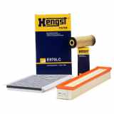 FEBI BILSTEIN Luftfilter 36182 HENGST FILTER Filter, Innenraumluft E970LC + Ölfilter E142H D21