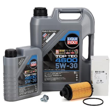 6L LIQUI MOLY TOP TEC 4600 5W-30 Motoröl + ORIGINAL GM Opel Ölfilter 95528277