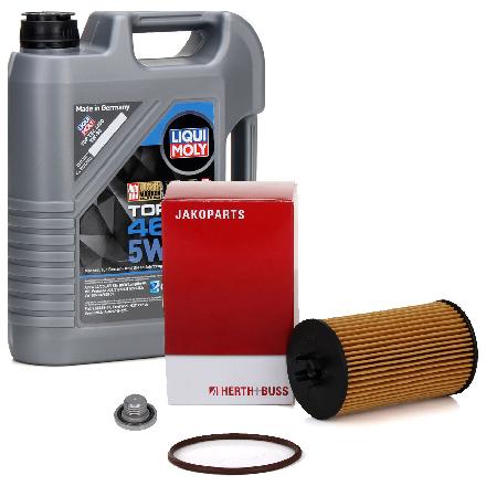 5L LIQUI MOLY Motoröl 5W30 dexos2 + H+B Ölfilter CHEVROLET Aveo Kalos Crute Trax 1.2-1.6